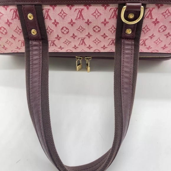 Auth Louis Vuitton Monogram Mini  Red Josephine GM M92311 Hand Bag NS090811 - Picture 12 of 16